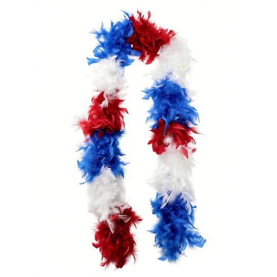 Red, White & Blue Feather Boa by Celebrate It™